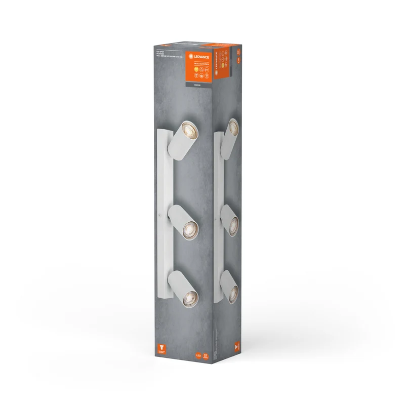 LEDVANCE FARETTO LED OTTAGONALE Plafoniera 3 x 3,4W, GU10, 690lm, bianco