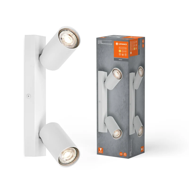LEDVANCE FARETTO LED OTTAGONALE Lampada da soffitto 2 x 3,4W, GU10, 460lm, bianco