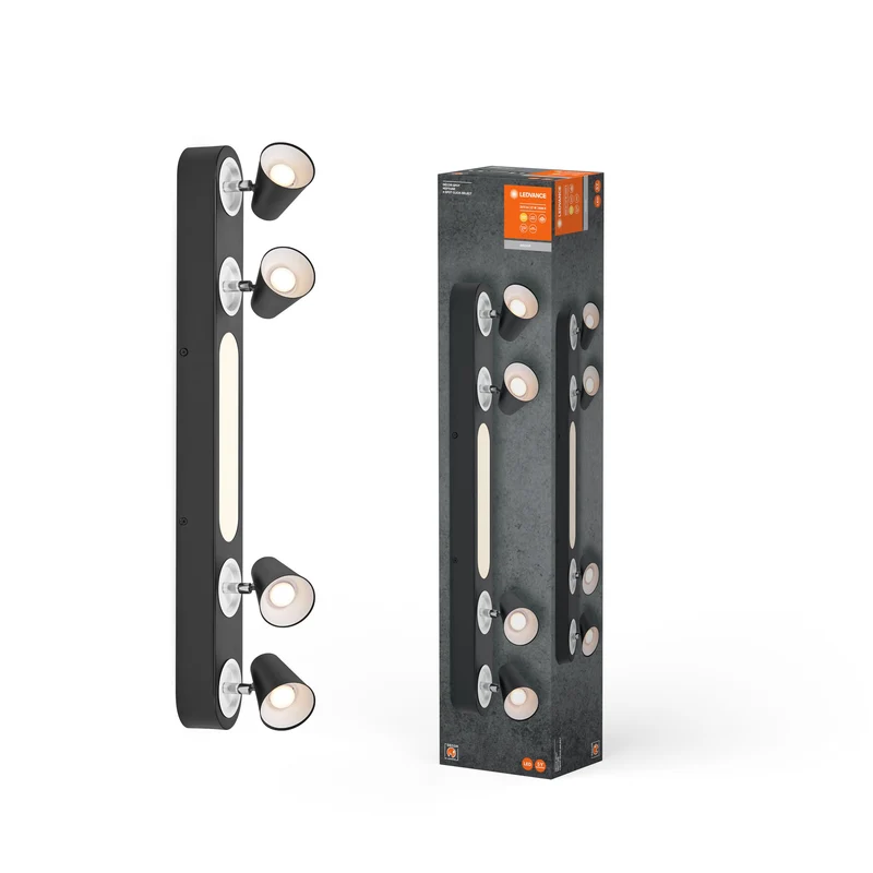 LEDVANCE DECOR SPOT NEPTUNE lampada da soffitto, 27W, 1.280lm, nero