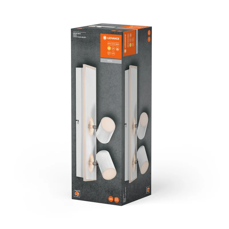 LEDVANCE DECOR SPOT MARS lampada da soffitto, 29W, 1.490lm, bianco