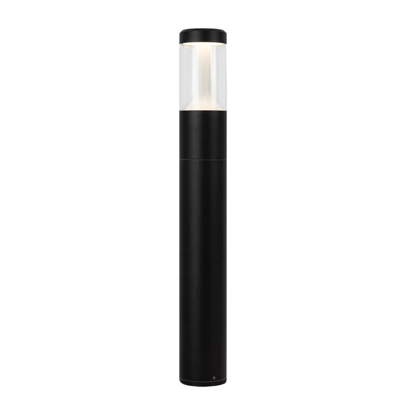Koln - Borne LED cylindrique en acier, style contemporain