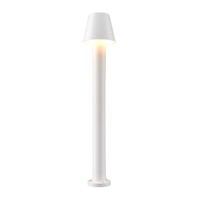 Harz - Borne LED à chapeau en acier, style contemporain
