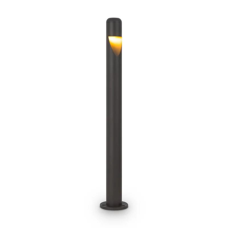 Hagen - Borne LED élancée en acier, style contemporain