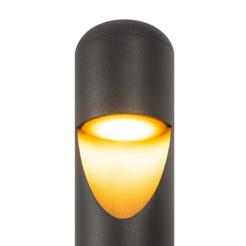 Hagen - Borne LED élancée en acier, style contemporain