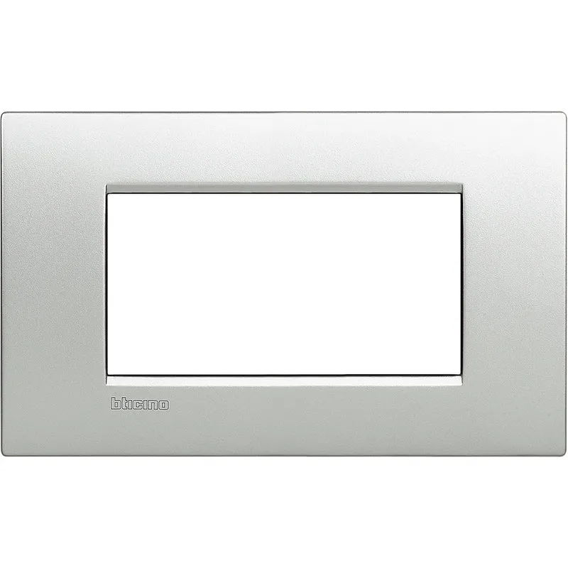 BTICINO LNC4804TE - Placca 4 Posti Quadra Tech LivingLight Air