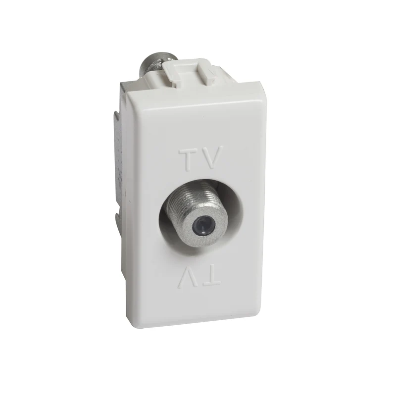 BTICINO AM5202F - Connettore coassiale TV tipo F - impedenza 75 ohm - aggancio a vite - 1 modulo