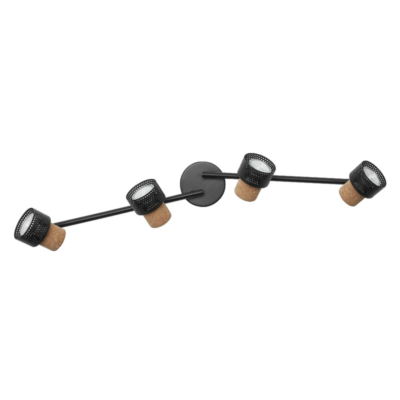 LEDVANCE DECOR SPOT CORK lampada da soffitto, 4 x 3,4W, 920lm, nero