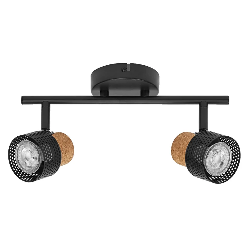LEDVANCE DECOR SPOT CORK lampada da soffitto, 2 x 3,4W, 460lm, nero