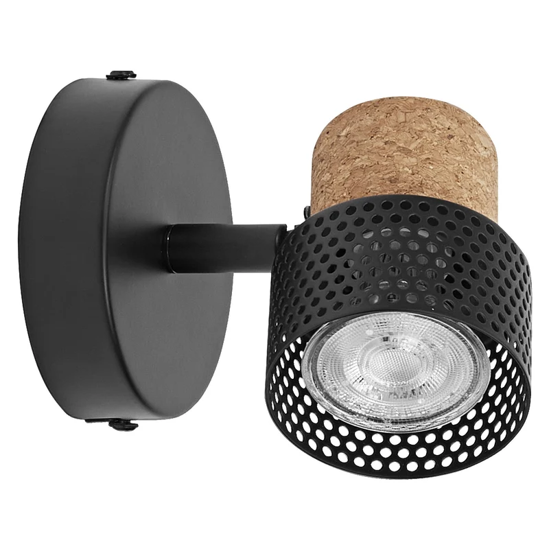 LEDVANCE DECOR SPOT CORK lampada da soffitto, 1 x 3,4W, 230lm, nero