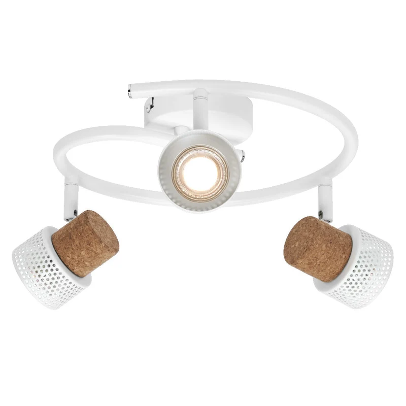 LEDVANCE DECOR SPOT CORK Lampada a soffitto a spirale, 3 x 3,4W, 690lm, bianco