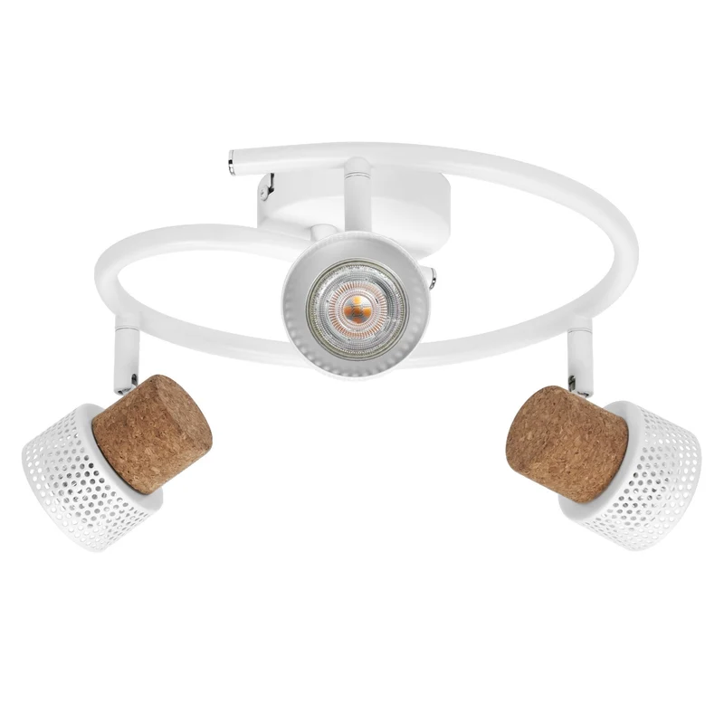 LEDVANCE DECOR SPOT CORK Lampada a soffitto a spirale, 3 x 3,4W, 690lm, bianco