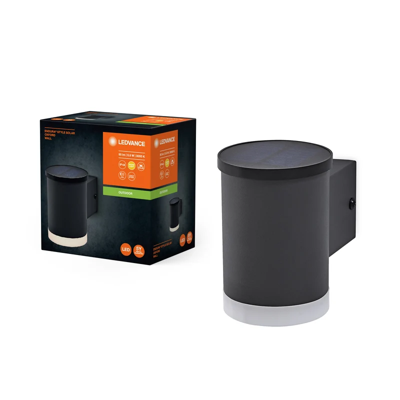 LEDVANCE ENDURA STYLE SOLAR OXFORD lampada da parete esterna, 0,5W, 50lm