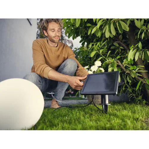 LEDVANCE ENDURA IBRIDO PALLA SOLARE Lampada da sentiero con picchetto da terra 25cm, 2W, 180lm
