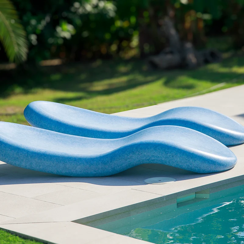CIRCOOLAR Lettino da giardino Rasa Materiale riciclato