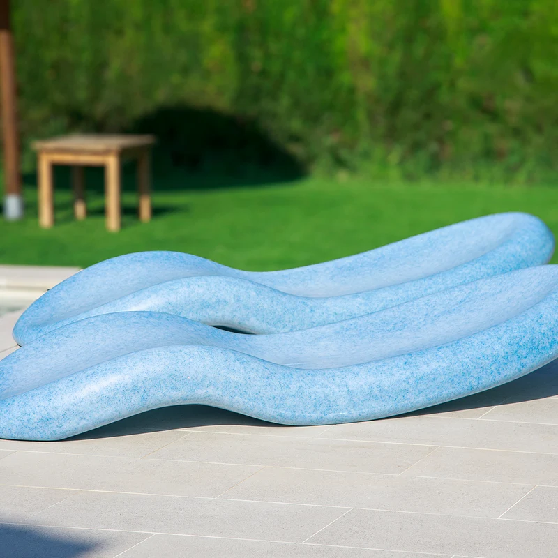CIRCOOLAR Lettino da giardino Rasa Materiale riciclato