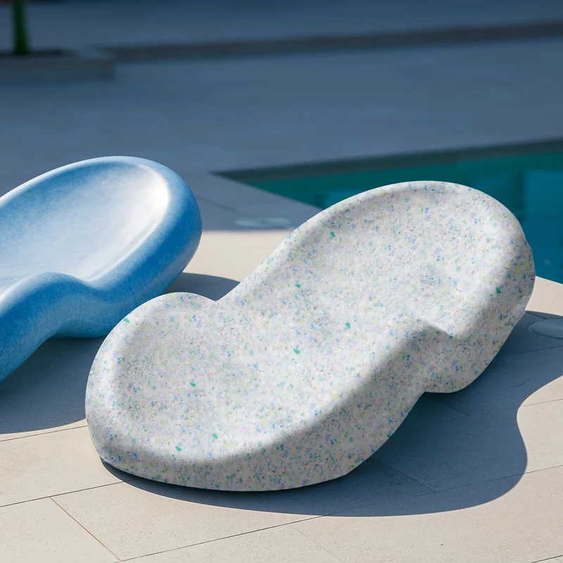 CIRCOOLAR Lettino da giardino Rasa Materiale riciclato
