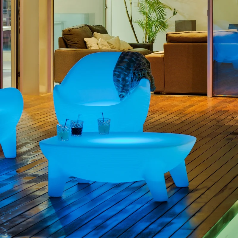 Set x1 Tavolino Martinica + x2 Poltrona da esterno Aruba