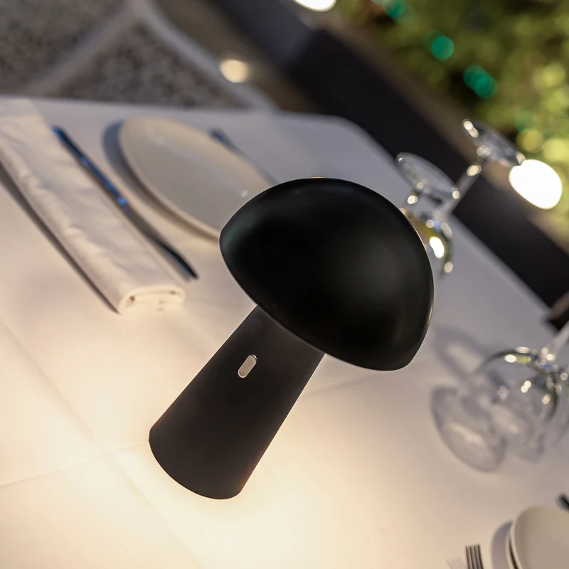 Lampada decorativa a batteria SHITAKE NERO