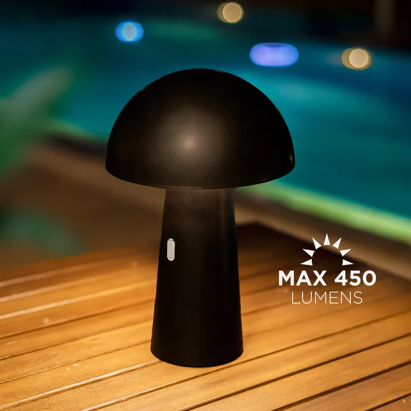 Lampada decorativa a batteria SHITAKE NERO