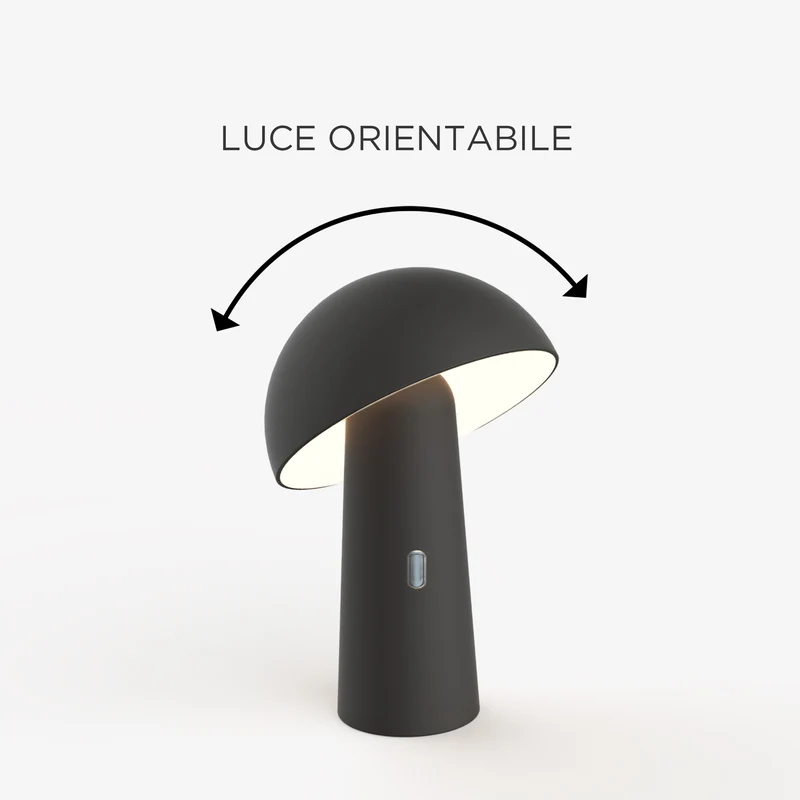 Lampada decorativa a batteria SHITAKE NERO