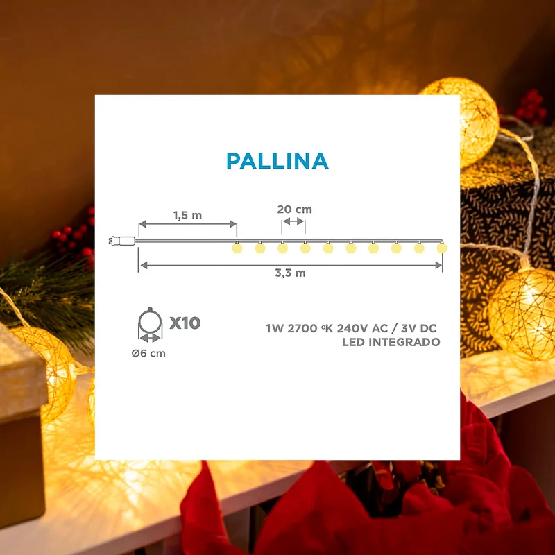 Ghirlanda esterna PALLINA