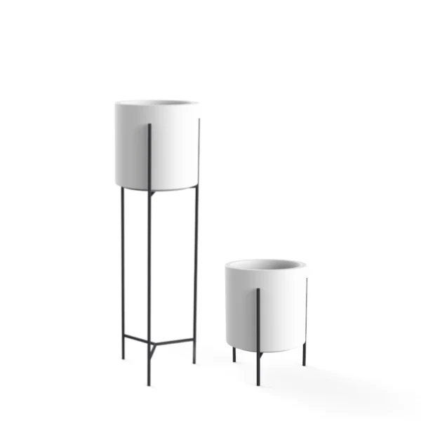 PORTAPIANTE LIFT + HORTENSIA 30 BIANCO