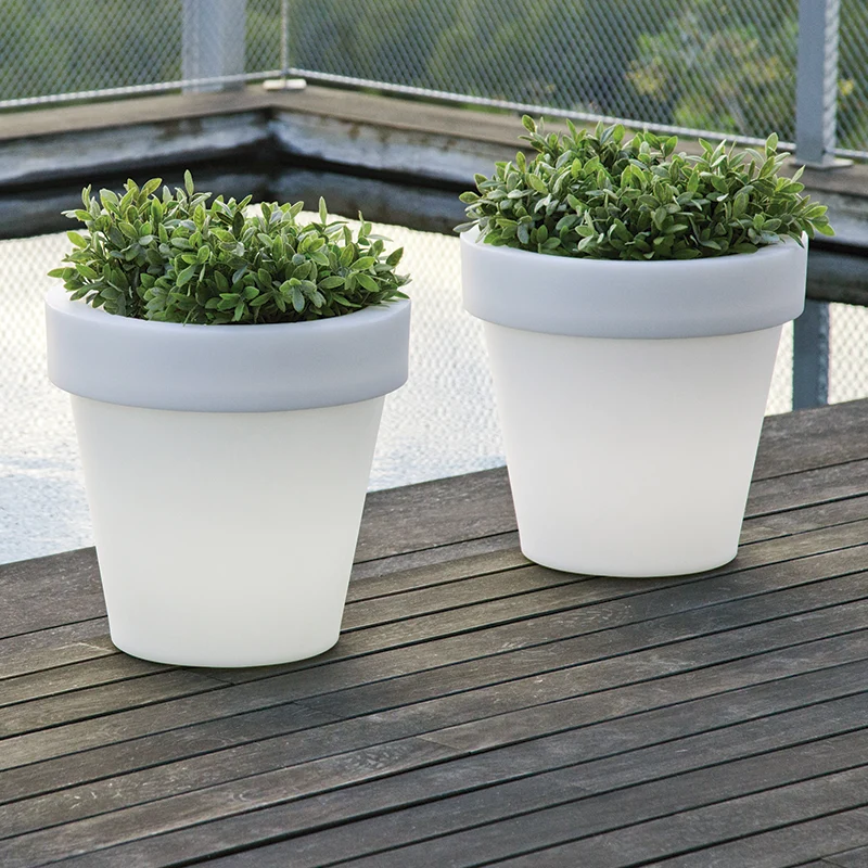 Vaso grande con luce MAGNOLIA 80CM