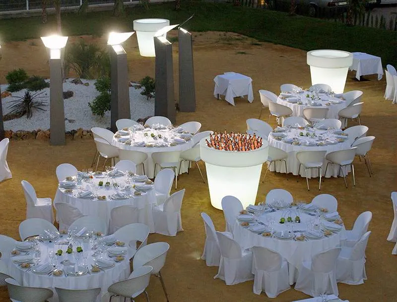 Vaso grande con luce MAGNOLIA 120CM