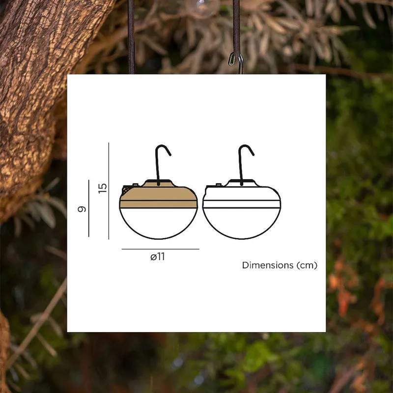 Lampadina portatile a carica solare CHERRY