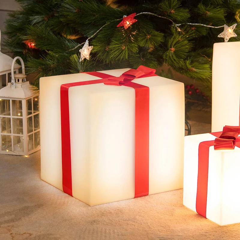 CUBO DI NATALE LUMINOSO GIFTY 32