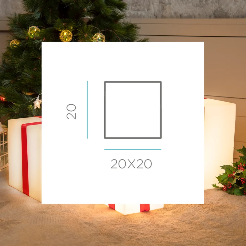 CUBO DI NATALE LUMINOSO GIFTY 20
