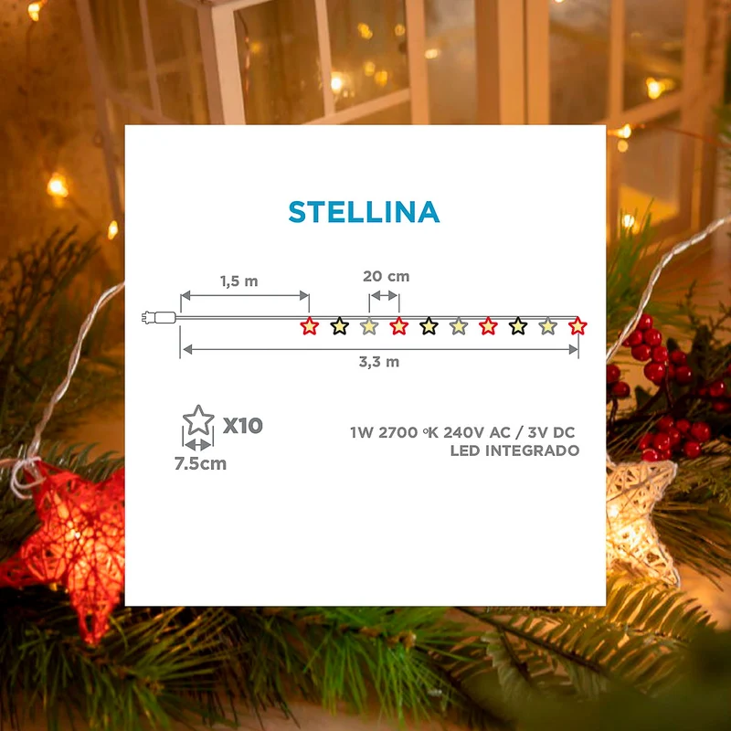 Ghirlanda esterna STELLINA