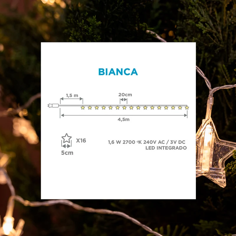Ghirlanda esterna BIANCA