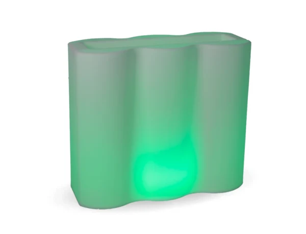 Vaso rettangolare con luce PALMERA