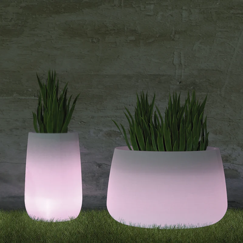 Vaso cilindrico con luce CAMELIA HIGH