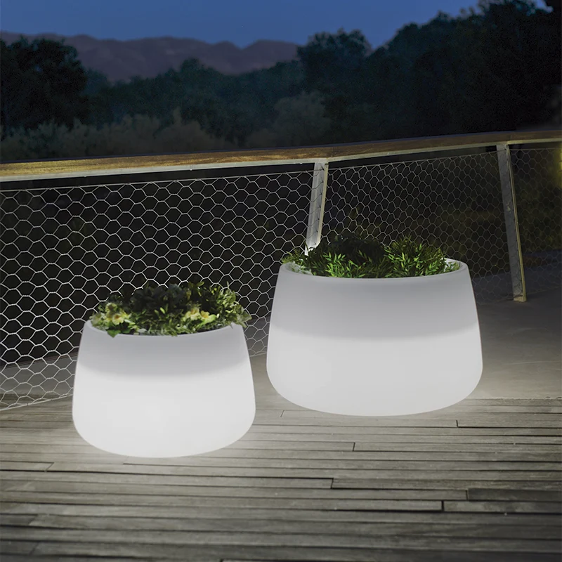 Vaso cilindrico con luce CAMELIA 80