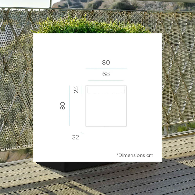 Vaso illuminato JUNCO 80 LUCE