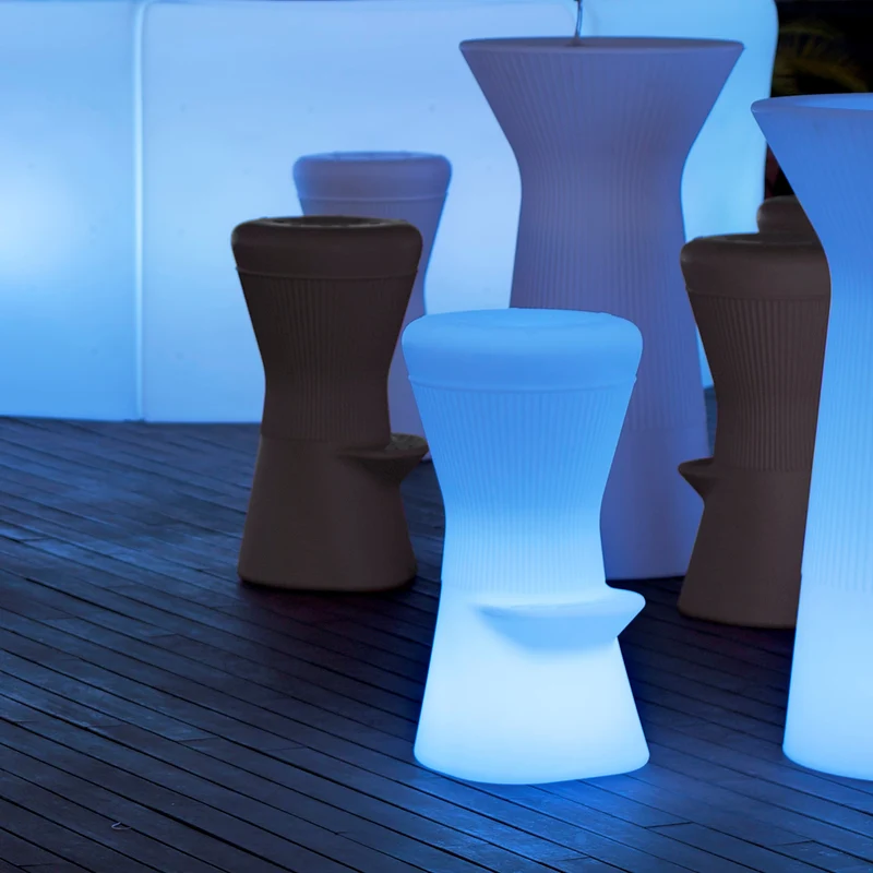 SGABELLO ALTO ROTONDO CORFU 74 CON LUCE / SENZA LUCE