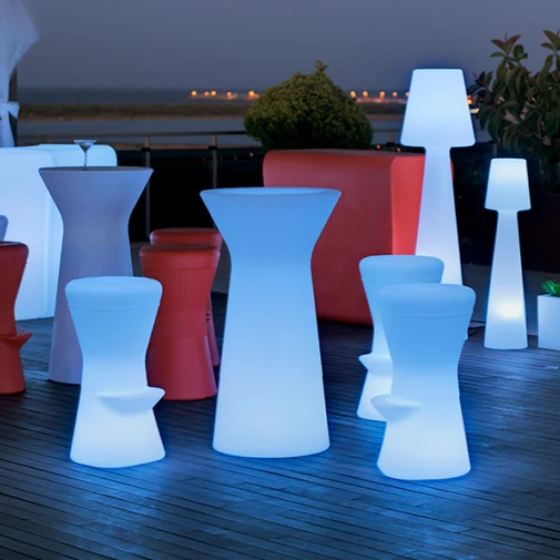 SGABELLO ALTO ROTONDO CORFU 74 CON LUCE / SENZA LUCE