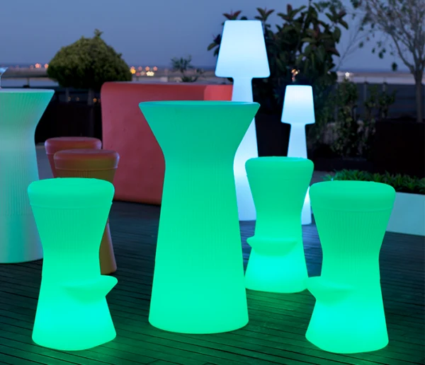 SGABELLO ALTO ROTONDO CORFU 74 CON LUCE / SENZA LUCE