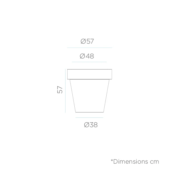 Vaso grande MAGNOLIA 60