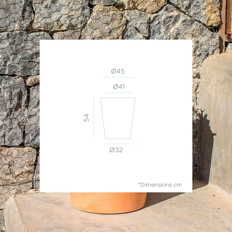 Vaso tondo GERBERA 45