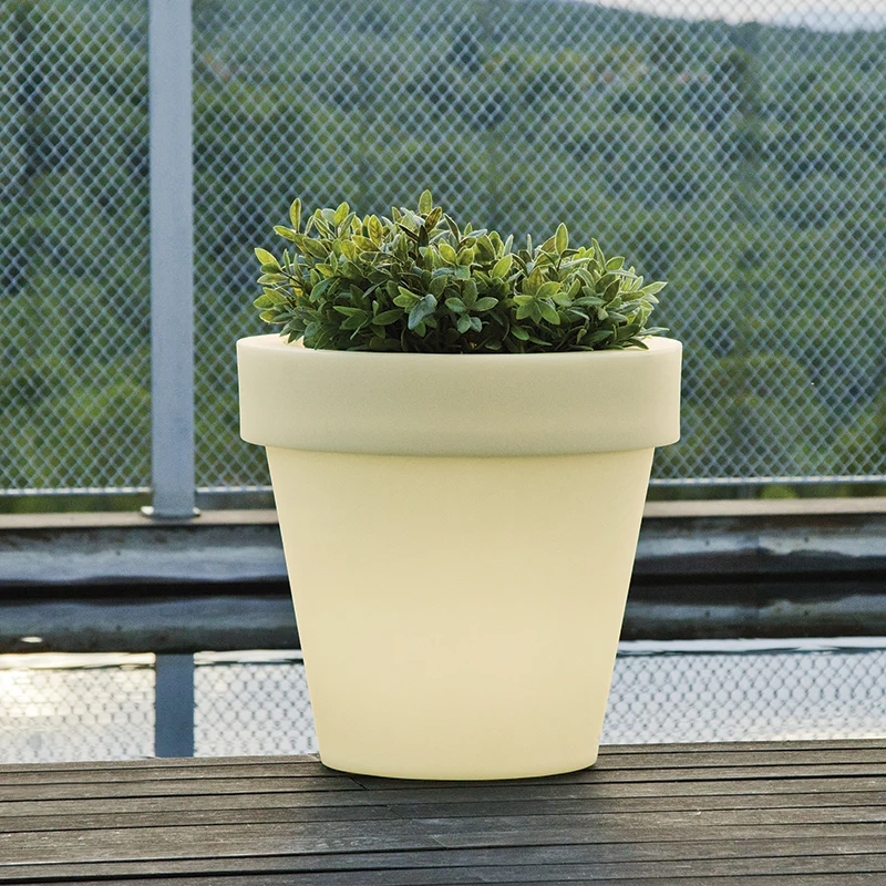 Vaso tondo con luce MAGNOLIA 60