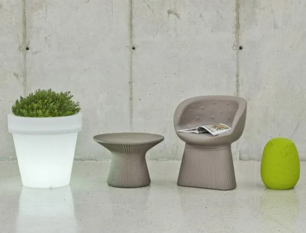 Vaso tondo con luce MAGNOLIA 60