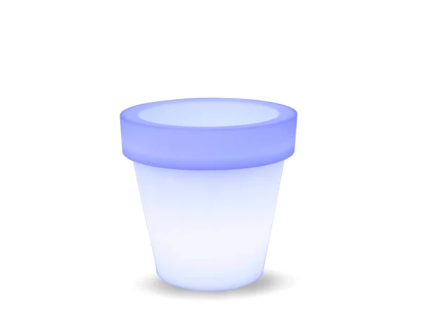 Vaso tondo con luce MAGNOLIA 60