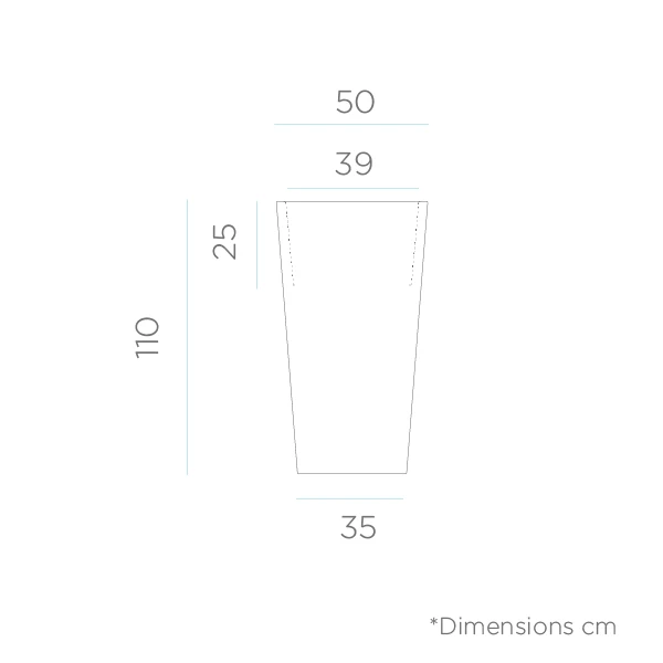 Vaso alto MELISA 50