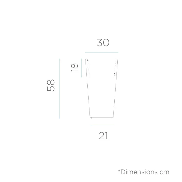 Vaso con luce MELISA 30