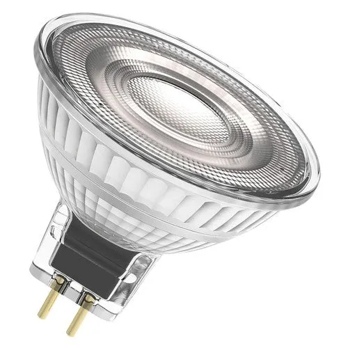 OSRAM Lampade con riflettore LED dimmerabili a bassa tensione MR16 con presa retrofit, ricambio da 35 Watt, GU5.3, riflettore MR16, 2700 Kelvin, bianco caldo, vetro trasparente, confezione da 2