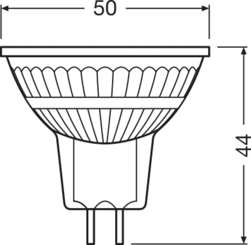 OSRAM Lampade con riflettore LED dimmerabili a bassa tensione MR16 con presa retrofit, ricambio da 35 Watt, GU5.3, riflettore MR16, 2700 Kelvin, bianco caldo, vetro trasparente, confezione da 2