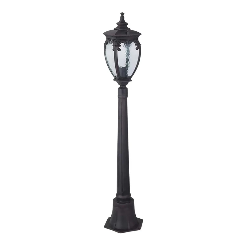 Fleur - Lampadaire lanterne de 113 cm en acier, style baroque